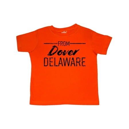 

Inktastic From Dover Delaware in Black Distressed Text Gift Toddler Boy or Toddler Girl T-Shirt