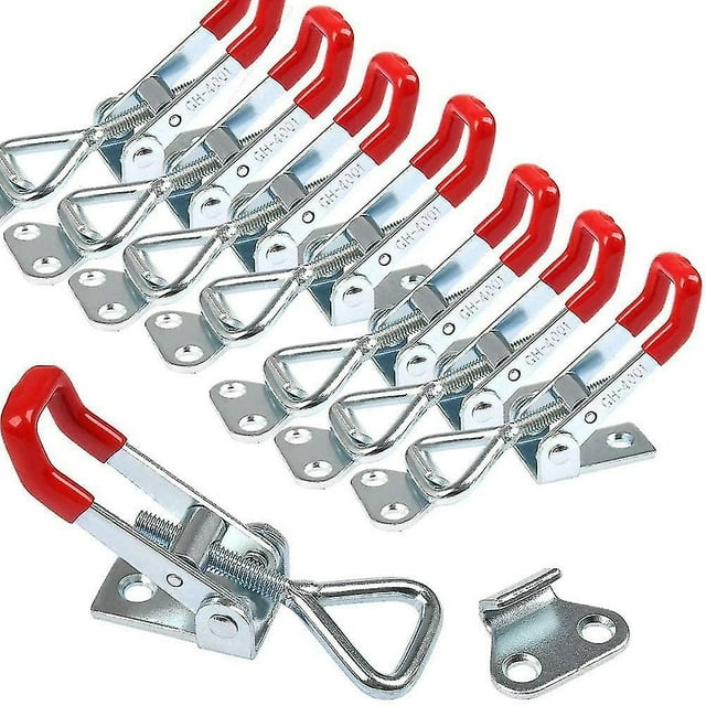8 Uds. Abrazadera de palanca de pestillo ajustable Gh-4001 capacidad de retención de 165 kg/363,7 libras para fijación y sujeción rápida Baobao