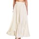 thumbnail image 1 of Falda De Verano Falda básica de mujer cortada de algodón estilo bohemio una línea de ropa diaria (blanco M) Ygjytge para Mujer Blanco T XL, 1 of 9