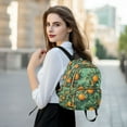 thumbnail image 6 of FORMRS Mini Backpack Purse for Women Travel Daypack Casual Shoulder Bag, Orange Tree Pattern, 6 of 7