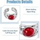 thumbnail image 4 of 9 anillos irregulares, ajustables, abiertos, apilables, de metal, para promesa, San Valentín, boda, novias., 4 of 7