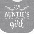 thumbnail image 4 of Inktastic Auntie Girl for Niece Girls Baby Bib, 4 of 4