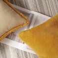 thumbnail image 3 of Phantoscope Deluxe Soft Faux Rabbit Fur Series Decorative Throw Pillow, 18" x 18", Orange, 2 Pack, 3 of 4