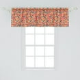 thumbnail image 2 of Ambesonne Geometric Window Valance, Zig Zag Fractal Look, 54" X 18", Multicolor, 2 of 3