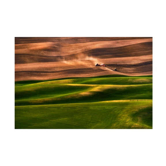 Canvas Wall Art - Lydia Jacobs 'Farmland' Wall Art for Living Room, Bedroom, or Office Décor by Trademark Fine Art - 19 x 12 Inches