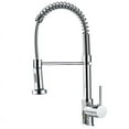 thumbnail image 2 of Kitchen Sink with Pull Down Sprayer, Single Handle with 2 Spout Modes, Hot And Cold Mixer Tap Suit to 1 Hole, Chrome, 2 of 12