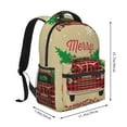 thumbnail image 2 of Fotbe Christmas Vintage Red Truck Pattern Casual Backpack for School, Travel, and Outdoor Activities - Durable, Lightweight, and Comfortable, 2 of 5