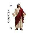 thumbnail image 7 of Clearance! Jesus Statue with Open Arms, Hand Painted Jesus Christ Figurine in Red Robe, Realistic Christian Religious Resin Home Décor, Birthday Christmas Gift for Adults Teens K*ids, 7 of 7