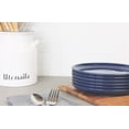 thumbnail image 2 of 10 Strawberry Street Double Line 10.5" Round Stoneware Dinner Plate, Set of 6, Cobalt Blue, 2 of 5
