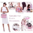 thumbnail image 3 of Estuche para cosméticos Makeup Train Case Joligrace con espejo y candado en forma de sirena, 3 of 9