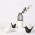 Creative Black White Ceramic Bird Ornaments Modern Minimalist Living