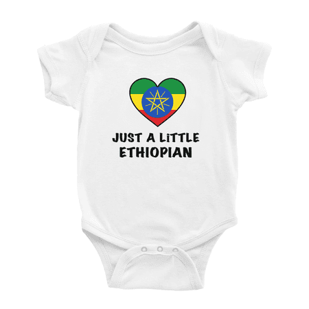 

Just A Little Ethiopian Cute Baby Clothing Bodysuits For Boy Girl