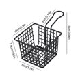 thumbnail image 2 of Panier Passoire Égouttoir Accessoire en Acier Inoxydable Filet Filtre à Huile Outils de Cuisson Portables avec Poignée Petit Carré, 2 of 6