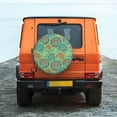 thumbnail image 6 of Naloa Colourful Tie Dye PVC Leather Spare Tire Wheel Cover for Car Truck SUV Camper Trailer Universal Fit many size15 inch, 6 of 6