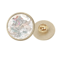 thumbnail image 1 of flower tree bird ukiyo-e Round Metal Golden Pin Brooch Clip, 1 of 3