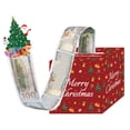 thumbnail image 2 of sunsanly Christmas Money Box for Cash Gift Surprise Money Pull Out Holder with Santa Snowman Pull Card Gift Roll Box for Party Decoration, 2 of 7