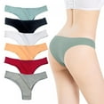 thumbnail image 6 of Xmarks 100% Cotton Thong Bikini Underwear Seamless Breathable Panties for Women, 6 of 11