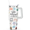thumbnail image 2 of 40oz Funny Nurse Life Stainless Steel Flip Straw Tumbler Spill Proof Travel Cup Double Wall Vacuum Insulated Coffee Mug with Handle, 2 of 6