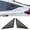 Matte Black, variant on Ikon Motorsports 2PCS Side Quarter Window Louver Scoops Compatible With 2022-2026 Honda Civic Hatchback & Type R, Matte Black IKON Style ABS Plastic