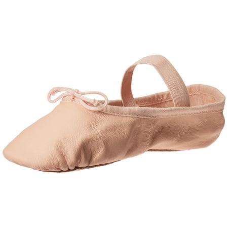 Leo Girls' Aire Jazz Dance Shoes - Split Sole, Slip-On, Full Grain Leather With Mesh, For Dance Class & Performance