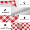 thumbnail image 6 of Red White Plaid Outdoor Rug for Patio/Deck/Porch, Non-Slip Large Area Rug 5 x 7 Ft, Modern Farmhouse Buffalo Check Gingham Indoor Outdoor Rugs Washable Area Rugs, Reversible Camping Rug Carpet Runner, 6 of 8