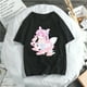 thumbnail image 1 of SASSYME Anime gótico T-shirt hermosa mujer suelta camiseta Punk oscuro Streetwear señoras gótico Top Harajuku ropapangjing, 1 of 4