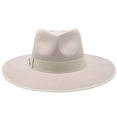 thumbnail image 3 of Walrus Hats Capri II Sand Wide Brim Capri Colors Wool Felt Hat – 100% Australian Wool Hat for Women with Adjustable Fit, Grosgrain Band, and Sleek Logo Pin Lilac, 3 of 6