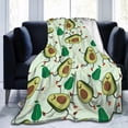 thumbnail image 6 of Yibo Avocado Blanket Gifts Lightweight Flannel for Kids Girls Adults Bed Sofa Couch, 6 of 6
