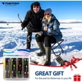 thumbnail image 6 of Ice Fishing Jigs, 20pcs Dancing Ice Fishing Jig Rubber Skirt Kit Winter Ice Fishing Lures Ice Fishing Lures and Jigs Walleye Ice Fishing Gear for Ice Jigging Panfish Crappie Panfish Pike, 4 Styles, 6 of 8