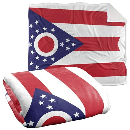 Logovision Blanket 50 x60 Ohio Flag Silky Touch Sherpa Back Super Soft Throw Blanket Logovision Blanket 50 x60 Ohio Flag Silky Touch Sherpa Back Super Soft Throw Blanket
