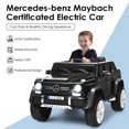thumbnail image 6 of Gymax 12V Licensed Mercedes-Benz Kids Ride On Car RC Motorized Vehicles w/ Trunk Black, 6 of 9