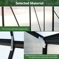 thumbnail image 2 of LZBEITEM 8x12 FT Greenhouse for Outdoors with Lockable Double Hinged Door 2 Vent Window, Quick Setup Polycarbonate Greenhouse, Walk-in Large Winter Greenhouse Sunroom Aluminum Greenhouse for Backyard, 2 of 12