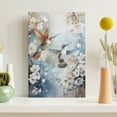 thumbnail image 3 of WFSposter Flower Bird Canvas Wall Art Decorations for Bedroom Bathroom Framed Artwork Modern prints picture Ready to Hang 12x16", 3 of 7