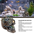 thumbnail image 3 of Aquarium Decoration, Stylish Compact Head Skeleton Skull Ornament Exquisute Resin Multi Purpose Durable  For Fish, 3 of 8