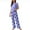 Purple, variant on Pajama Sets for Women AKAFMK Womens Pajama Sets,Cotton Pajamas for Women Set,Fashion Women Round Neck Printing Wavy Pattern Sleeveless Elastic Waist Lace Up Printed Pants Pajama Set