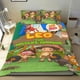 thumbnail image 1 of Leo Guardabosques Salvaje Conjunto de sábanas temático, trío de piezas, cómodo y amigable con la piel, diseño único, regalo de decoración para el hogar para familiares, amigos y fans,173cm *218cm, 1 of 6