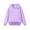 Purple, variant on XIMIN Kids Boys Loose Plain Color Blank Hooded Pullover Sweatshirt Boy Girl Solid Color Classic Oversized Hoodies with Pocket Soft Athletic Pullover Coat