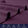 thumbnail image 4 of 4-Piece Cotton Flannel Sheet Set, Deep Pocket Fitted, Twin XL, Purple, 4 of 5