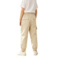thumbnail image 3 of XAOFW Slim Fit Boys Cargo Pant With Elastic Drawstring Waist Solid Color Straight Leg Trousers Kids Back To School Jogger Pants Soft Bottom 13-14 Years, 3 of 7
