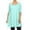 Aqua, variant on Women's Plus Size 3/4 Sleeves Babydoll Solid Tunic Top Dress
