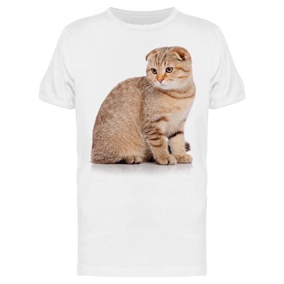 Scottish Cat Turning His Face Tee Men's -Image by Shutterstock Men's T-shirt
