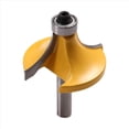thumbnail image 3 of 8mm Shank Handle Diameter 44mm Fillet Cutter Woodworking Milling Cutter Chamfering Cutter Arc Cutter Edge Trimmer Head,1X Woodworking milling cutter, 3 of 8