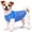 Blue, variant on Pet Life ® Active 'Aero-Pawlse' Quick-Dry and 4-Way-Stretch Yoga Fitness Dog T-Shirt Tank Top