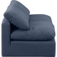 thumbnail image 4 of Meridian Furniture Indulge 70" Contemporary Linen Fabric Modular Sofa in Navy, 4 of 7