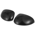 thumbnail image 1 of 2 Piezas Coche Exterior Lateral Espejo Cubierta Puerta Aleta Espejo Carcasa Negro, 1 of 7