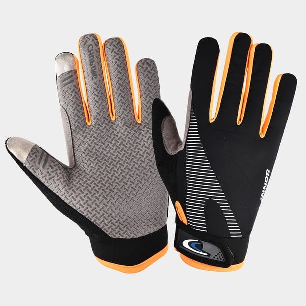 YHT FullFinger Workout Gloves for Men, [Excellent Grip] [Palm Protection] Padded Weightlifting