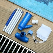 Aspirateur de piscine portable à jet sous-marin avec sac à feuilles pour piscine hors sol - pour piscine hors sol, spas, bassins, fontaines
