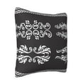 thumbnail image 2 of LNWH Decorative Pillow Covers, Arabesque Floral Decoration Square Sofa Decorative Knit Pillow Case, 20"x20", 2 of 8