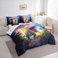 thumbnail image 2 of Homewish Wild Dino 7-Piece Twin Bedding,Jungle Animal Bedding Comforter Set,Multicolor,Polkadot Reversible, 2 of 8
