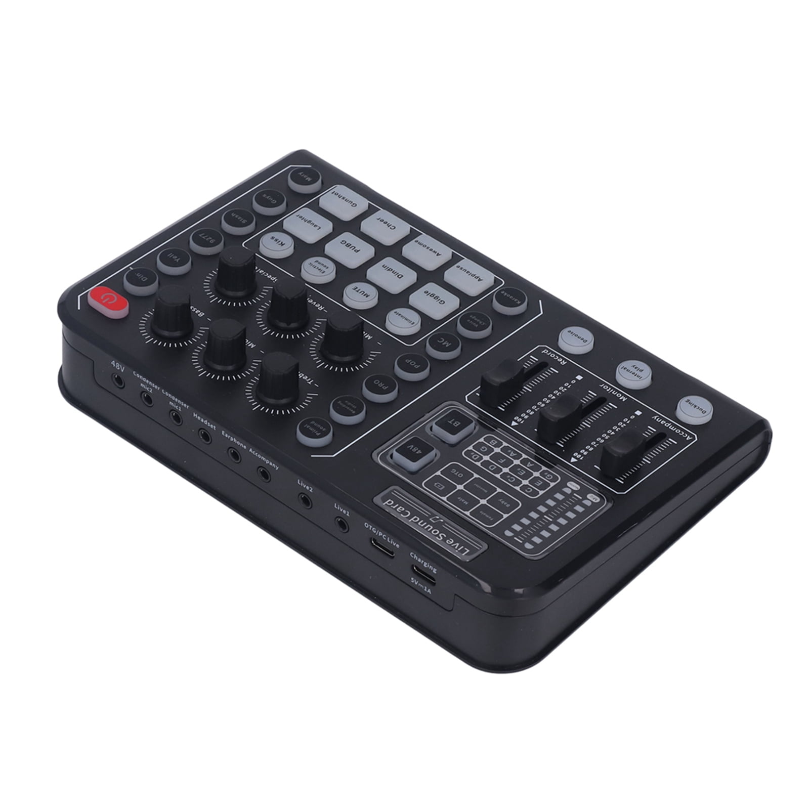 Professional Dual-Channel Wireless Sound Board with DSP Chip for